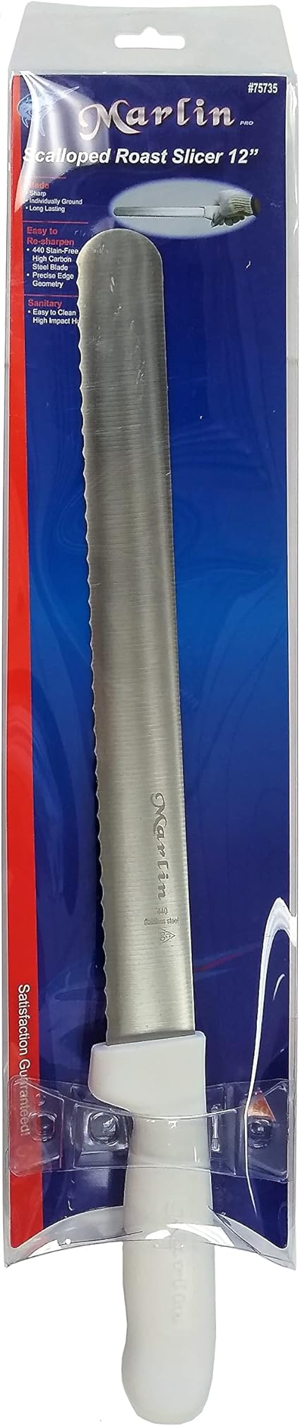 Marlin Pro Scalloped Roast Slicing Knife