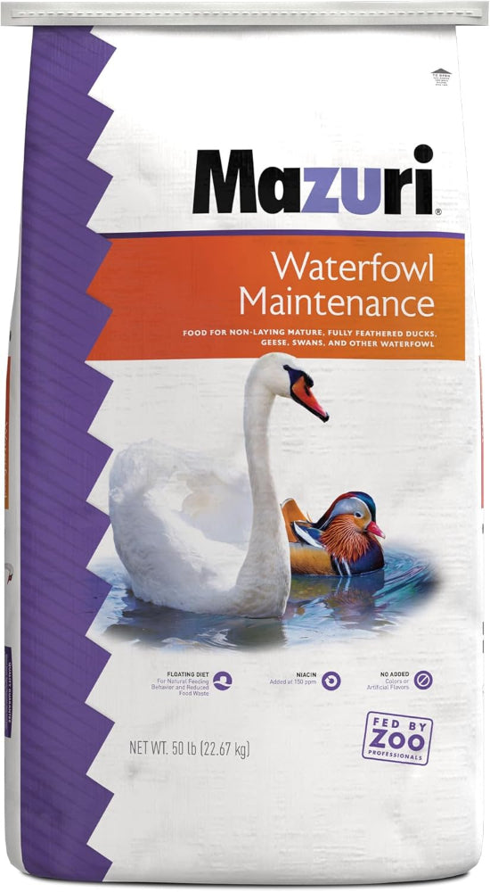 Mazuri Floating Waterfowl Feed Pellets - 50 lb.