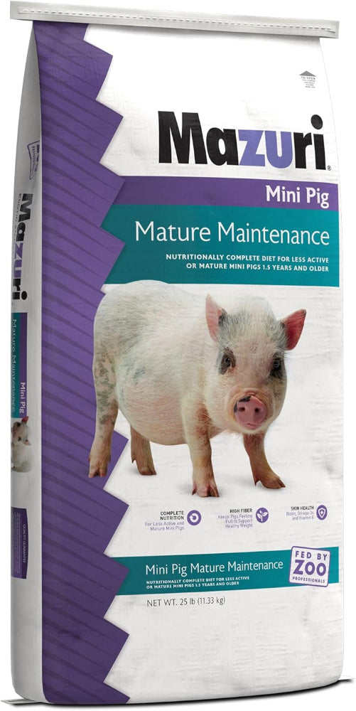 Mazuri Complete Mini Pig Pelleted Feed - 25 lb.