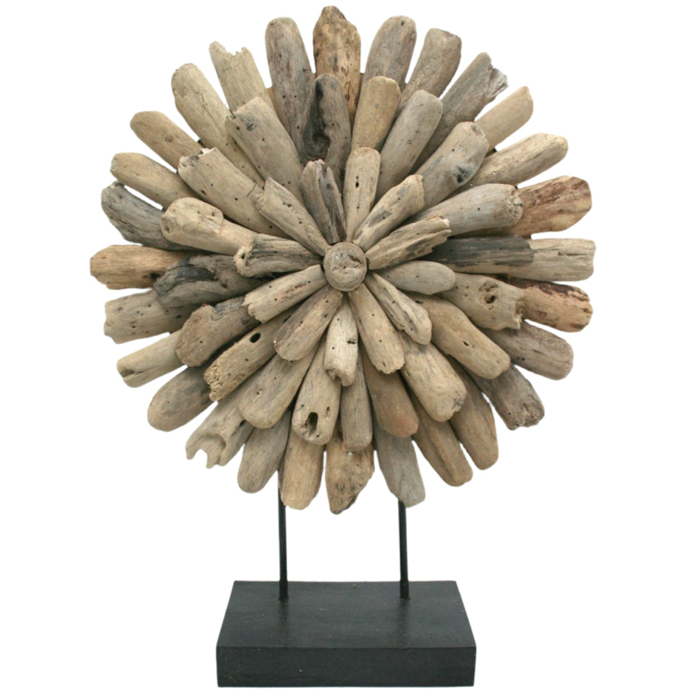 Modern Coastal Reclaimed Driftwood Sunburst Décor - 19.7" & 23.5"