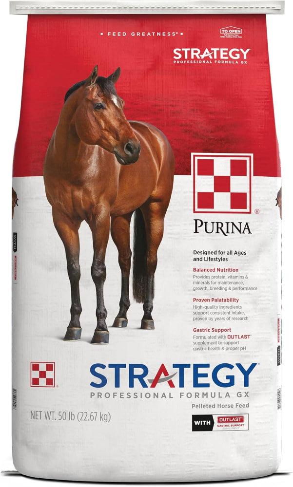 Purina Strategy GX Pelleted Horse Feed - 50 lb.