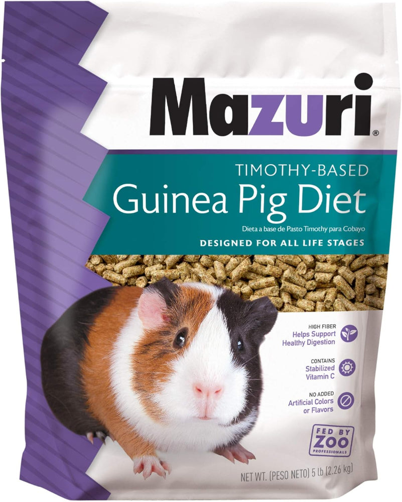Mazuri Timothy-Based Guinea Pig Pelleted Feed - 5 lb.