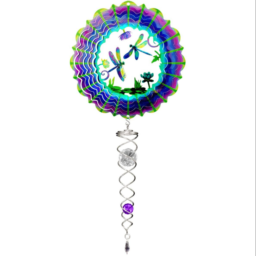 Spinfinity Stainless Steel Mini Wind Spinners w/ Twister Tail - 14"