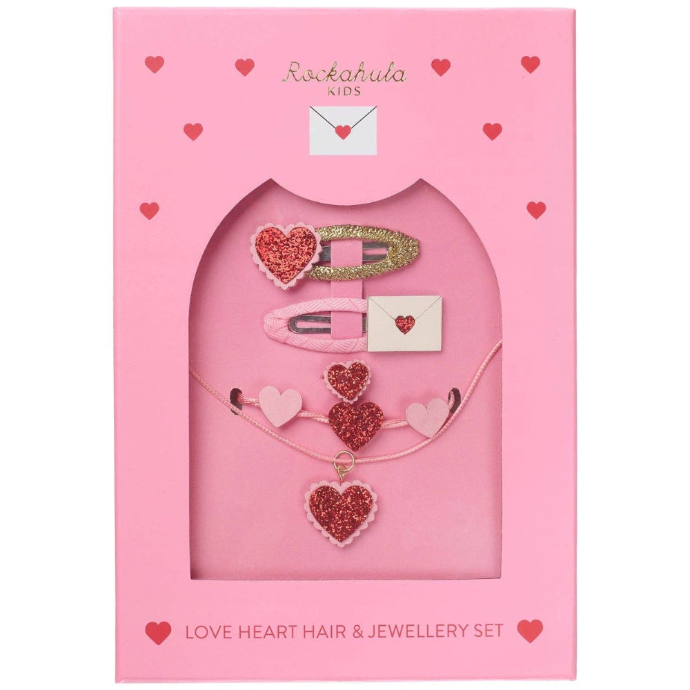 Rockahula Kids Love Hearts Hair Clips & Jewelry Set - 4 pc.