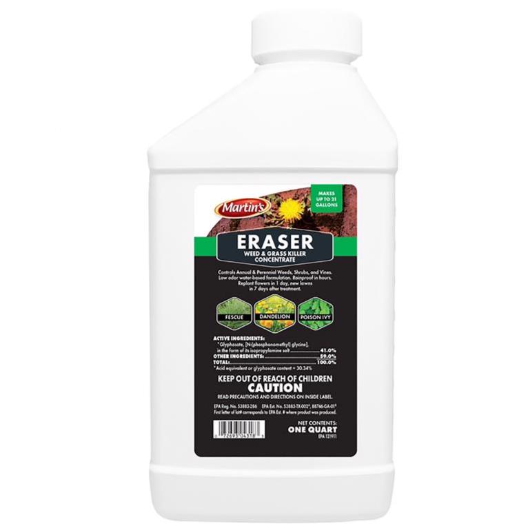 Martin's Eraser Weed & Grass Killer Concentrate - 1 qt.