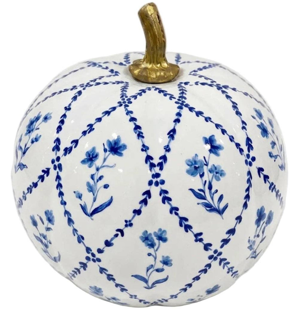 Enchanted Home Hand-Painted Metal Garden Trellis Pumpkin