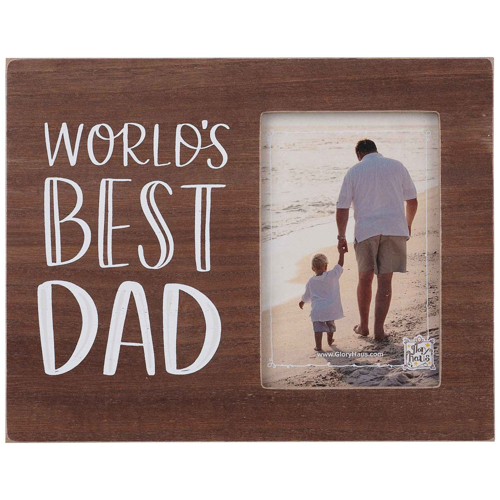Glory Haus "World's Best Dad" Photo Frame - 4" x 6"