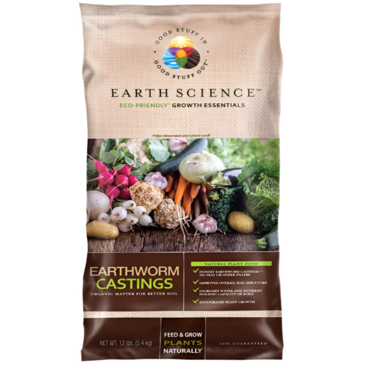 Earth Science Organic Earthworm Castings - 12 lb.