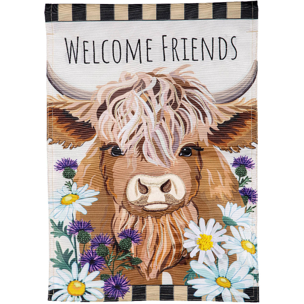 Evergreen "Welcome" Themed Garden Flags - 12.5" x 18"
