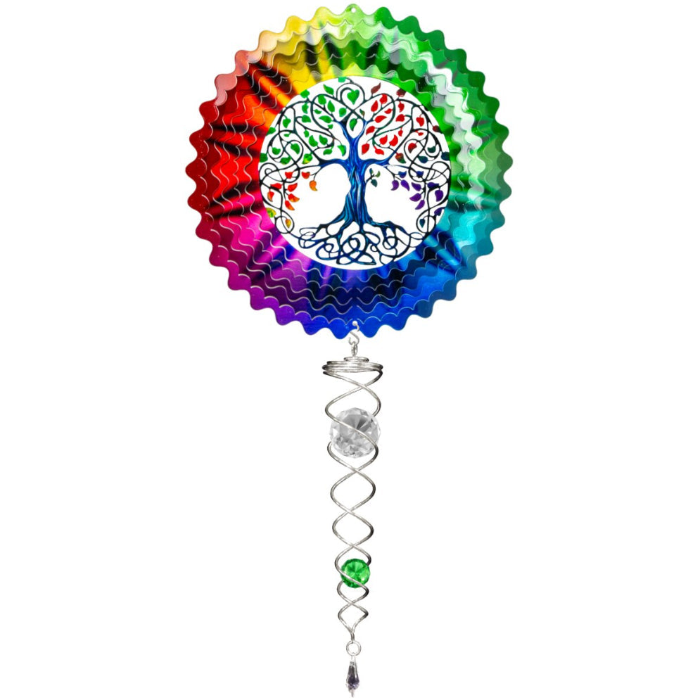 Spinfinity Stainless Steel Mini Wind Spinners w/ Twister Tail - 14"