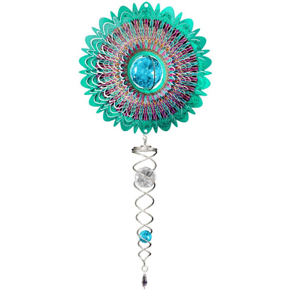 Spinfinity Stainless Steel Mini Wind Spinners w/ Twister Tail - 14"