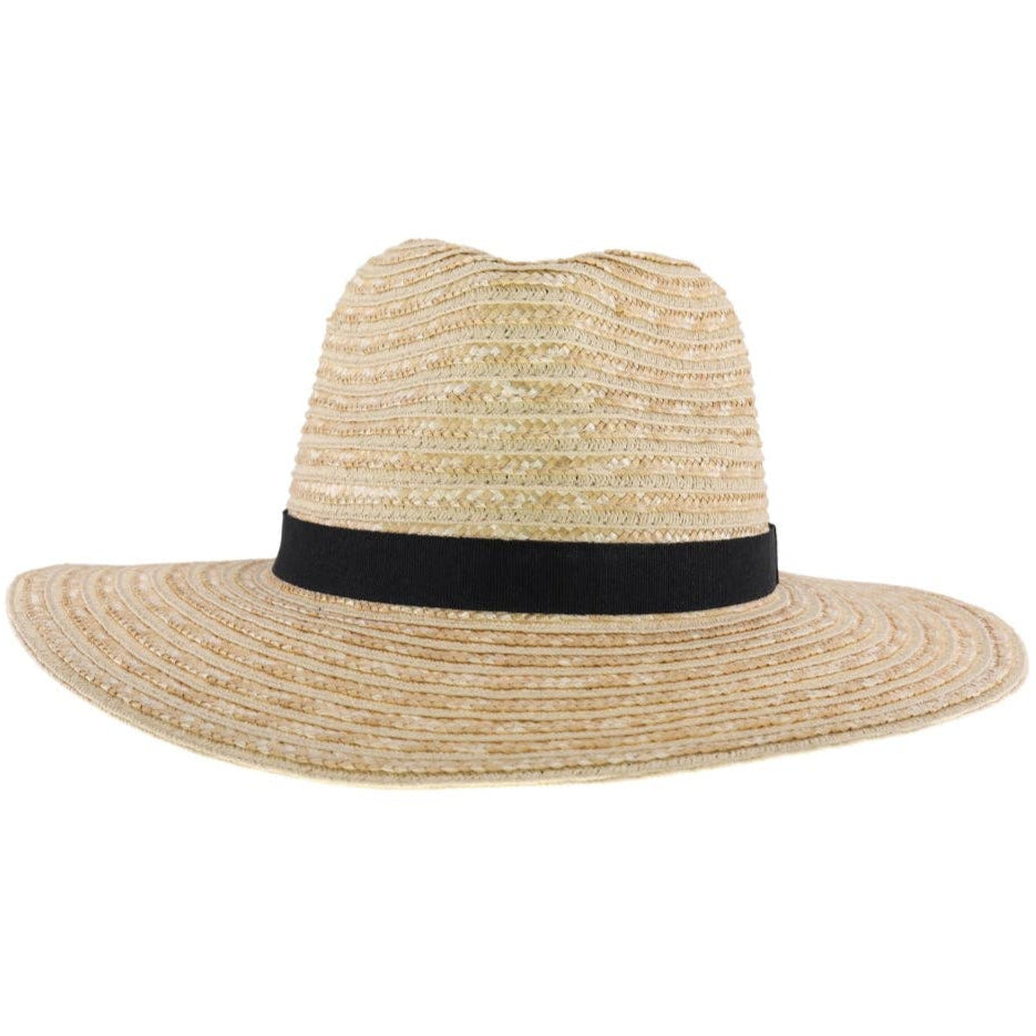 CC Black Ribbon Band Panama Sun Hat