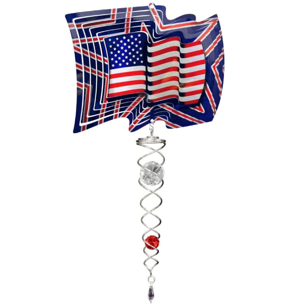 Spinfinity Stainless Steel Mini Wind Spinners w/ Twister Tail - 14"