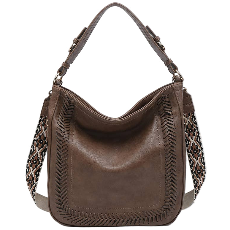 Jen & Co. Aris Whipstitch Vegan Leather Crossbody Bag