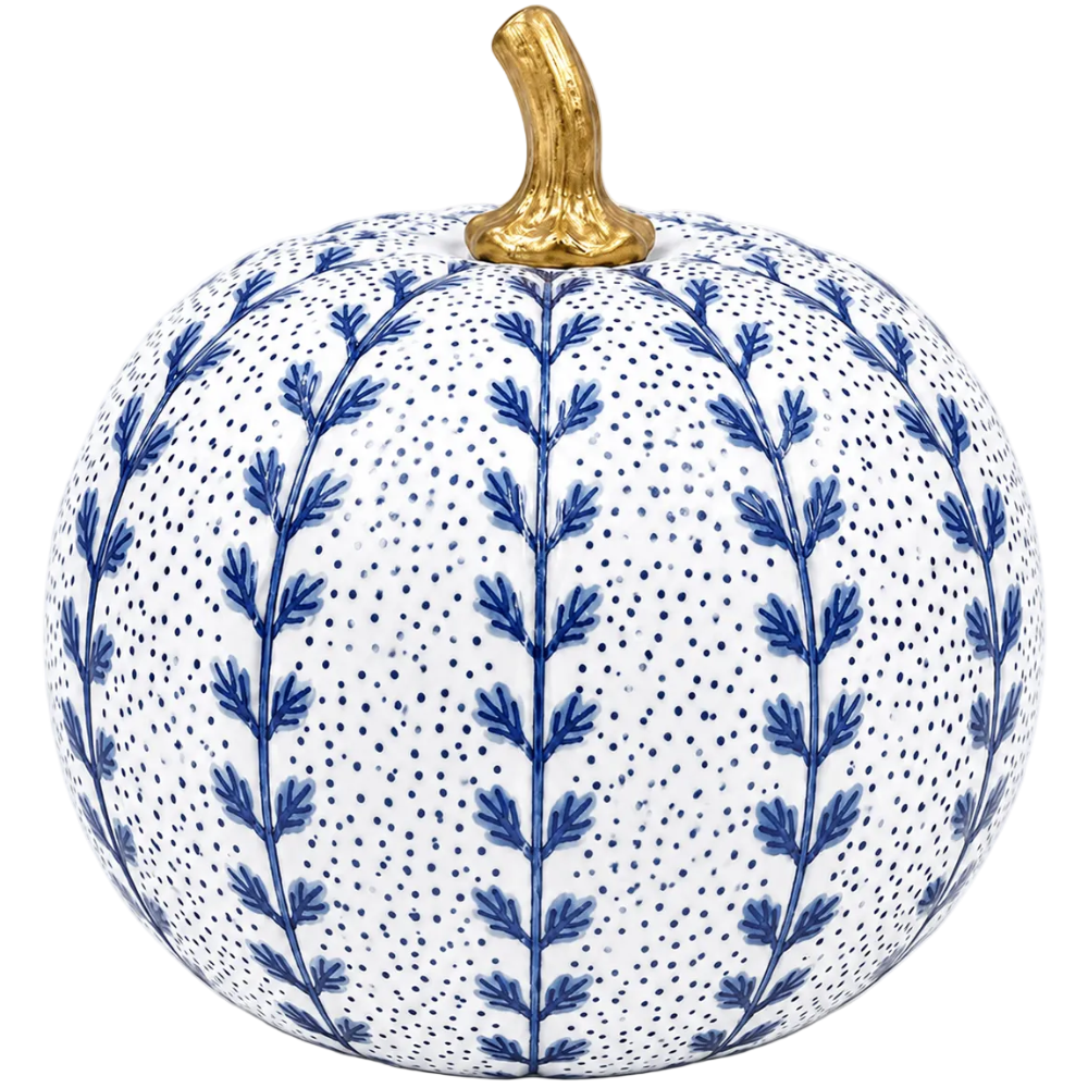 Enchanted Home Hand-Painted Metal Spring Pumpkin - 4" & 6"