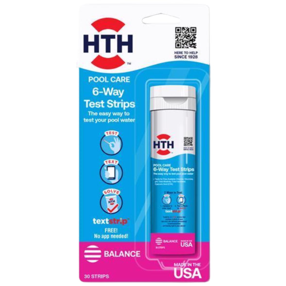 HTH 6-Way Pool Test Strips - 30 pc.