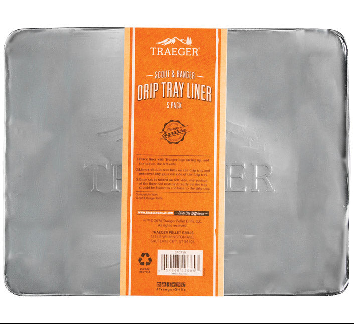 Traeger Aluminum Grill Drip Tray Liners - 5 pc.