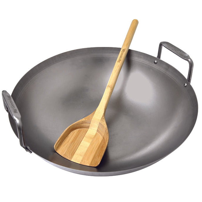 Big Green Egg 18" Carbon Steel Wok w/ Bamboo Spatula