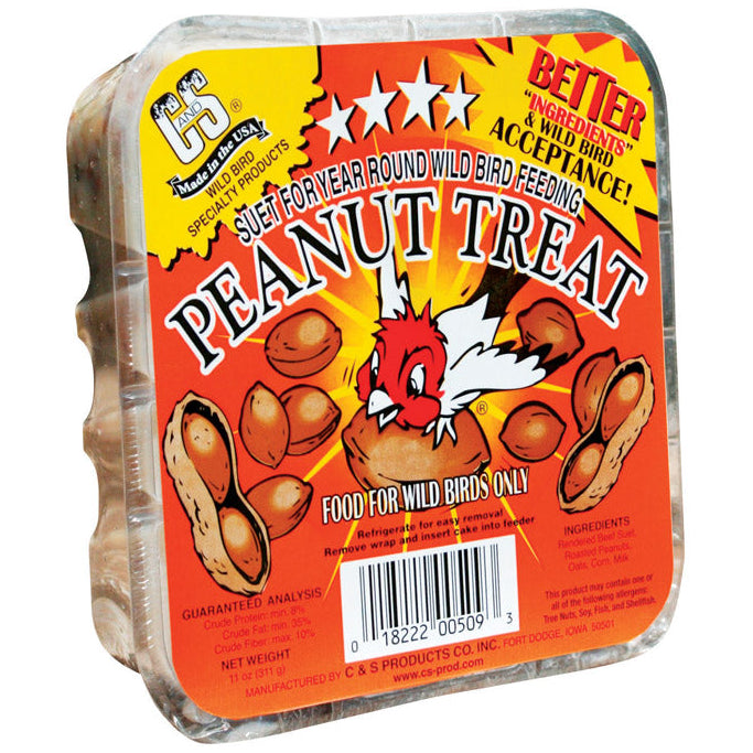 C&S Peanut Treat Wild Bird Suet - 11 oz.