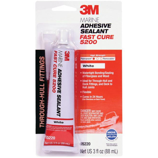 3M Fast Cure Marine Adhesive Sealant 5200 - 3 oz.