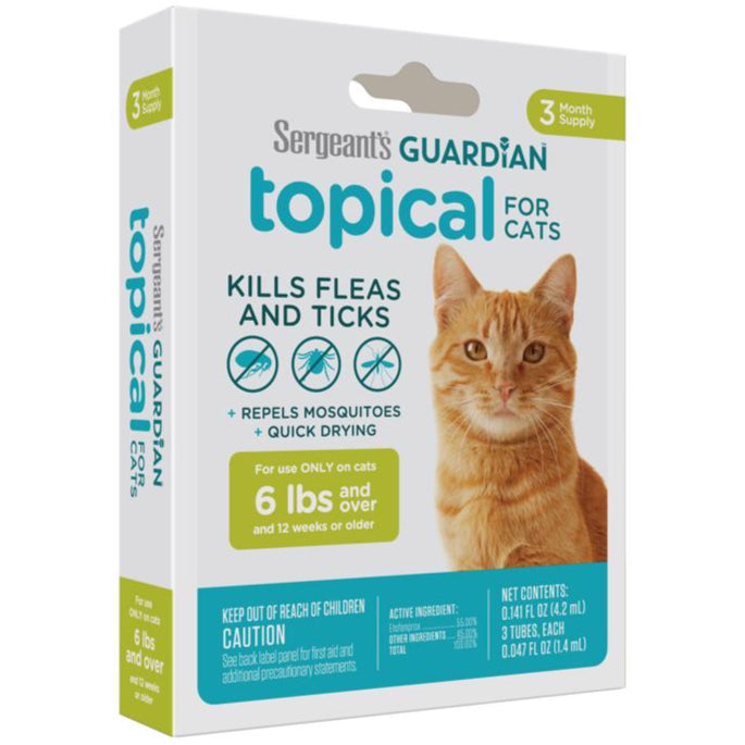 Sergeant's Guardian Flea & Tick Treatment (Cat) - 3 pc.