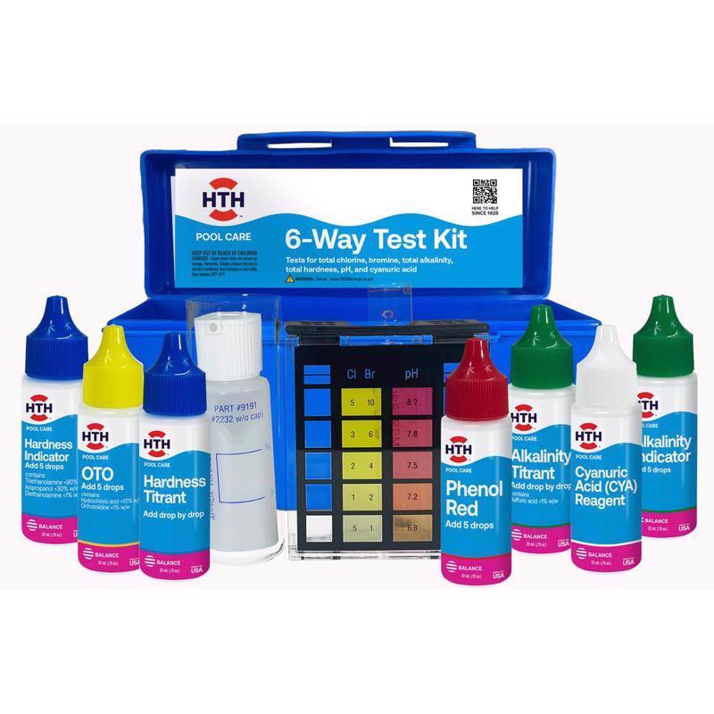 HTH 6-Way Pool Liquid Test Kit