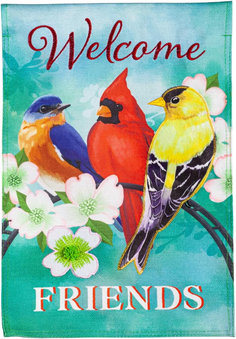 Evergreen "Welcome" Themed Garden Flags - 12.5" x 18"