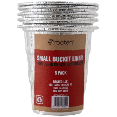 Recteq Aluminum Grease Bucket Liners - 5 pc.