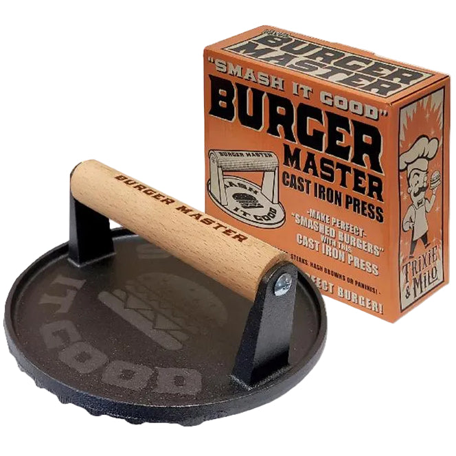 Trixie & Milo Cast Iron Smashed Burger Press