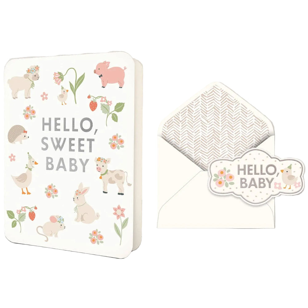 JuJuBe "Hello, Sweet Baby" Deluxe Greeting Card