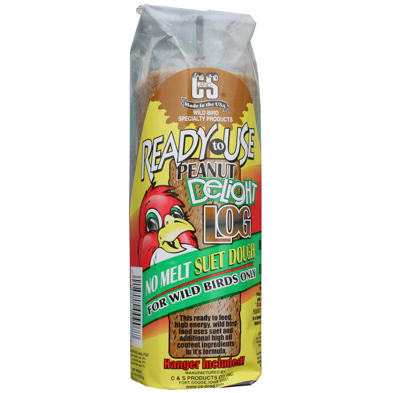 C&S Peanut Delight Suet Log - 15.5 oz.