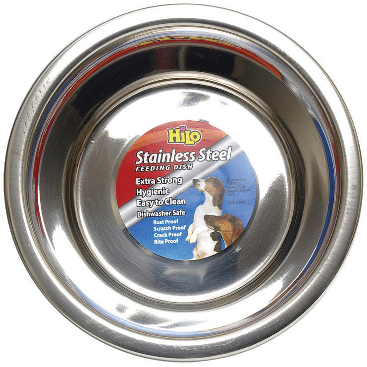 HiLo Stainless Steel Dog Food Bowl - 1 qt.