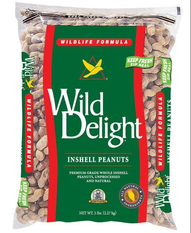 Wild Delight Inshell Peanuts Bird Food - 5 lb.