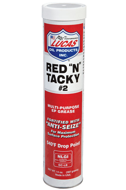 Lucas Oil Red N' Tacky Grease Cartridge - 14 oz.