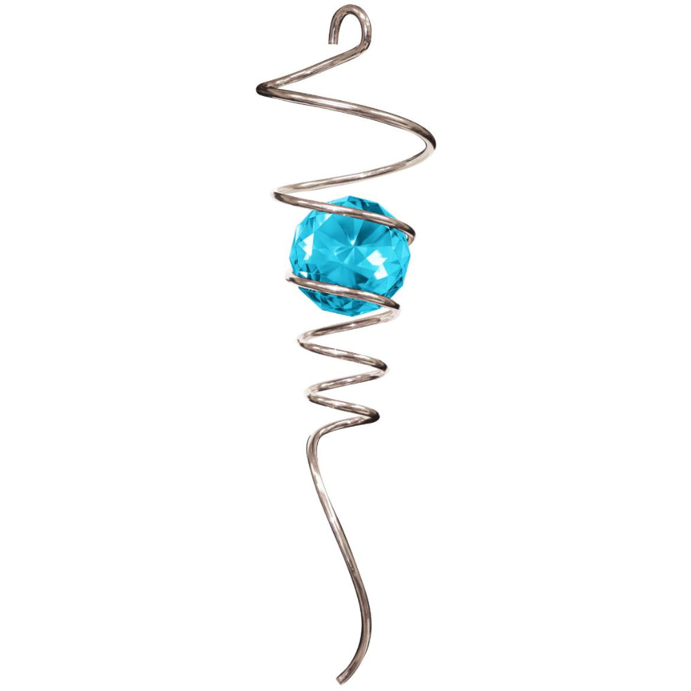 Spinfinity Stainless Steel Spiral Crystal Tail Hangers - 9"