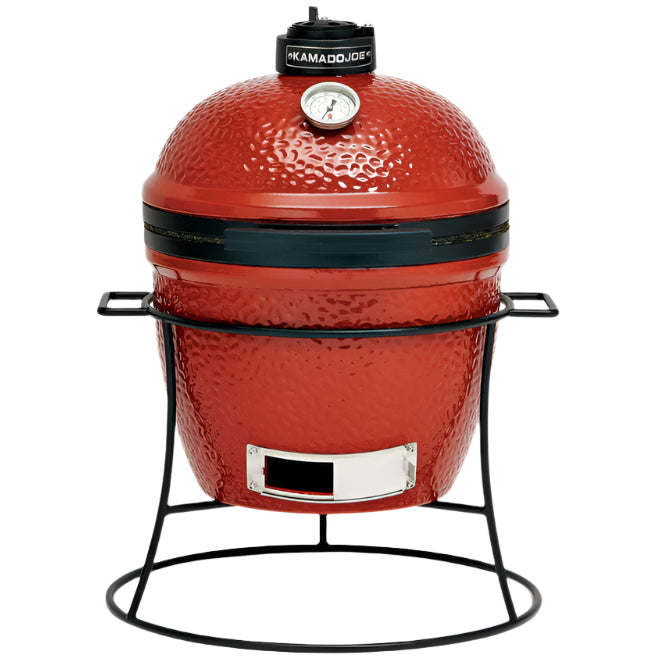 Kamado Joe Jr. Ceramic Grill & Smoker (Red) - 13.5"