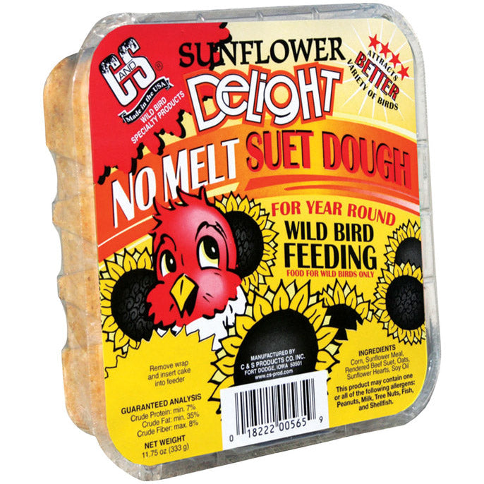 C&S No-Melt Sunflower Delight Suet - 11.75 oz.