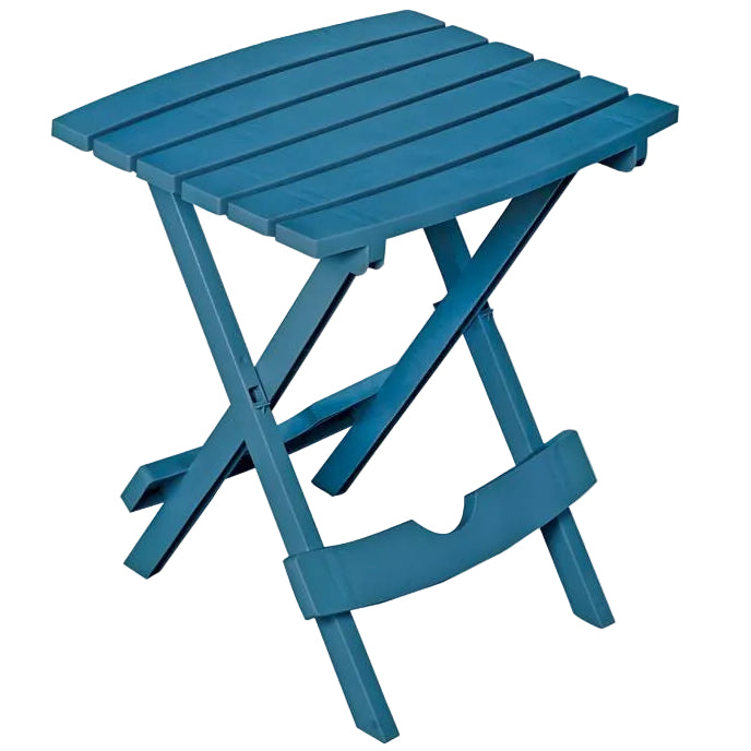 Adams Quik-Fold Resin Side Table - 15.25" x 17.5"