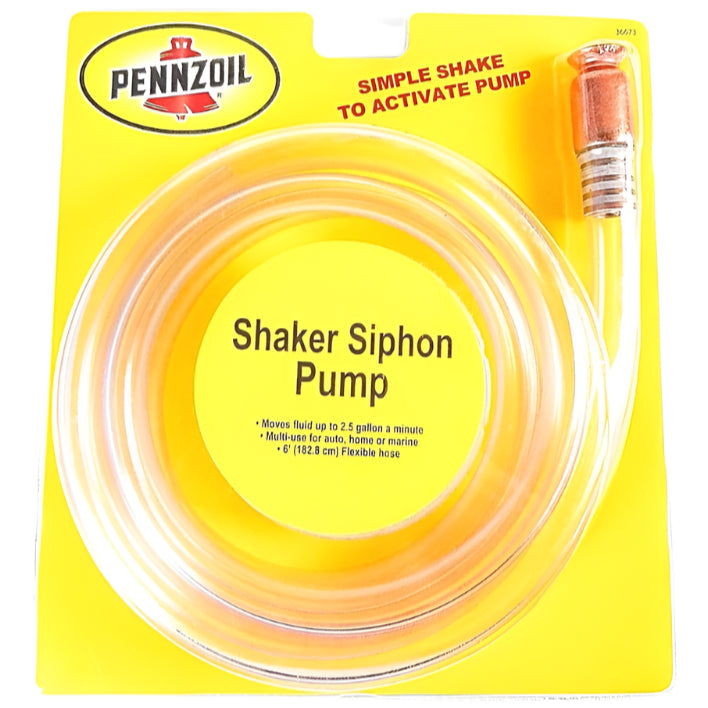 Pennzoil Manual Shake Siphon Pump - 6'