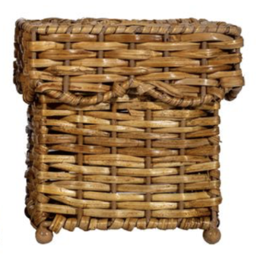 Enchanted Home Scalloped Wicker Tissue Box - 5.5"