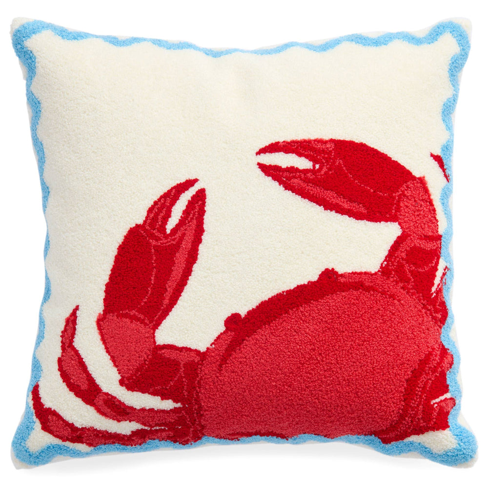 Shiraleah Crab Cotton Throw Pillow - 14" x 14"