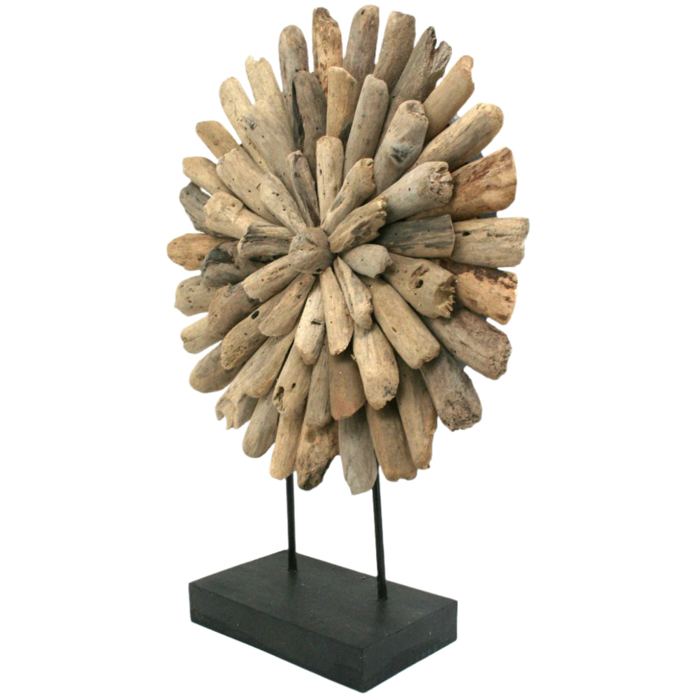 Modern Coastal Reclaimed Driftwood Sunburst Décor - 19.7" & 23.5"