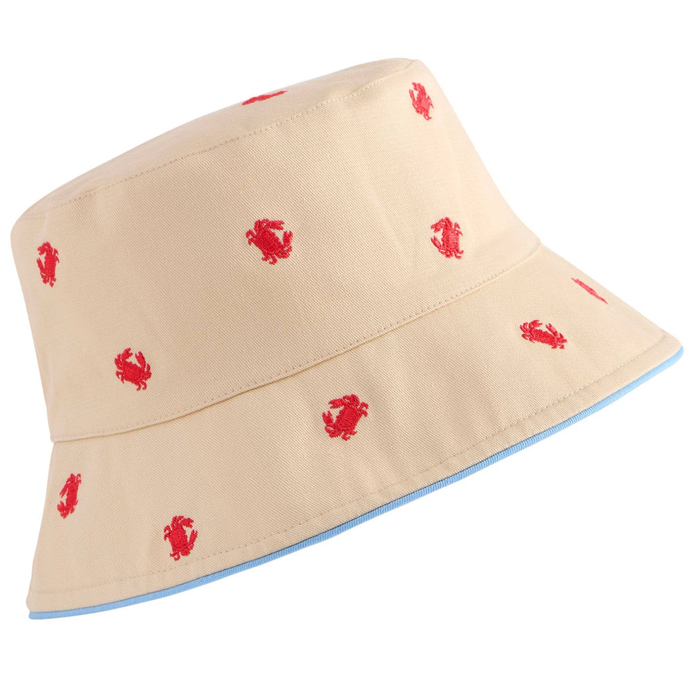 Shiraleah Reversible Cotton Canvas Crab Bucket Hat