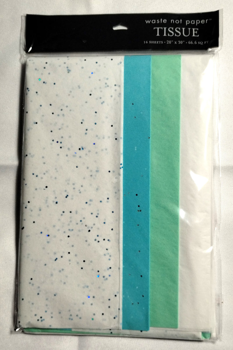 Tissue Paper Set - Blue Sparkle