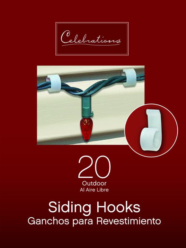 Celebrations Clip-on Siding Light Hooks - 20 pc.