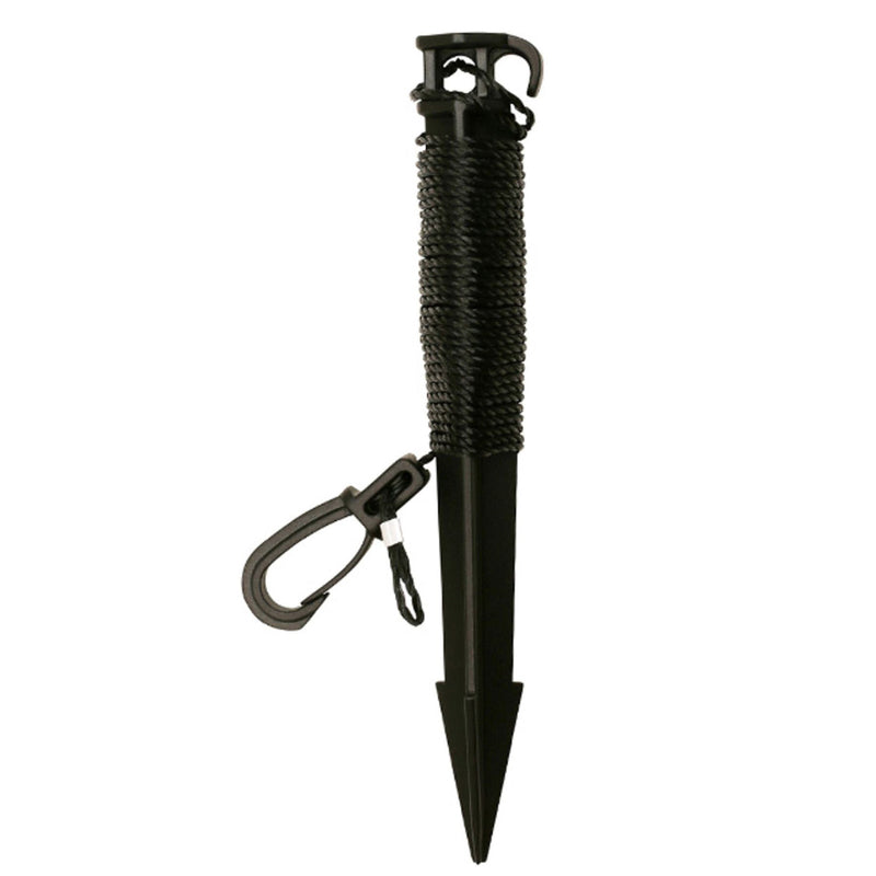 Plastic Lawn & Tent Stakes w/ Rope - 4 pc.