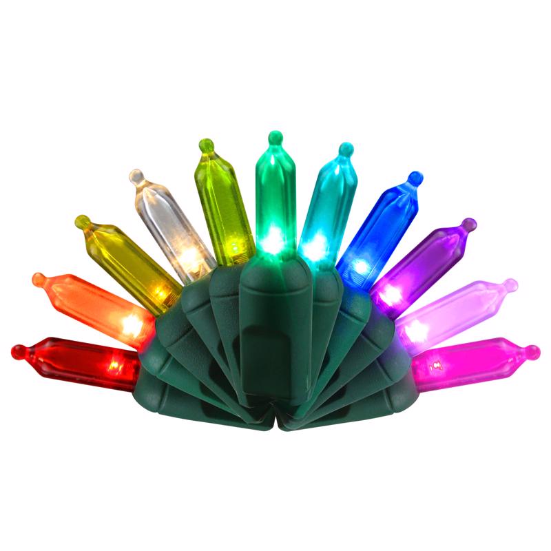 Celebrations Color Select LED T5 Mini Christmas Lights - 24.5' (50 Lights)