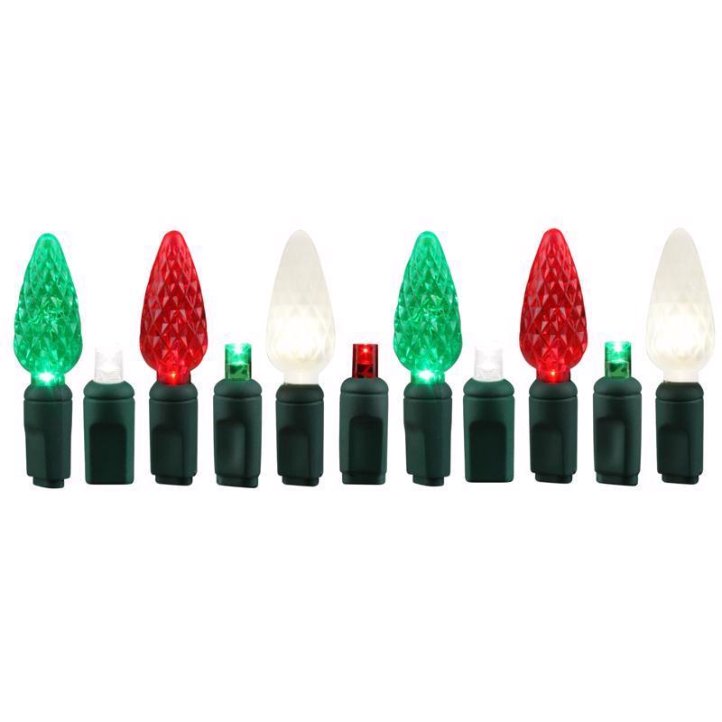Celebrations Platinum LED C6 Duet Christmas Lights - 24.5' (50 Lights)