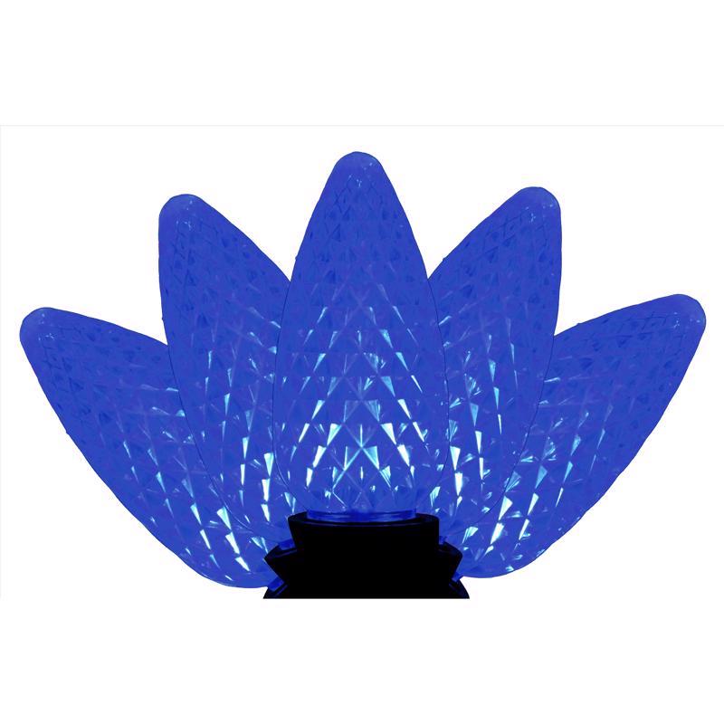 Celebrations Platinum LED C9 Faceted Christmas Lights - 24' (25 Lights)