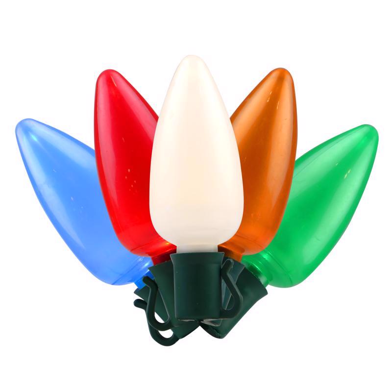 Celebrations Platinum LED C9 Ceramic Christmas Lights - 24' (25 Lights)